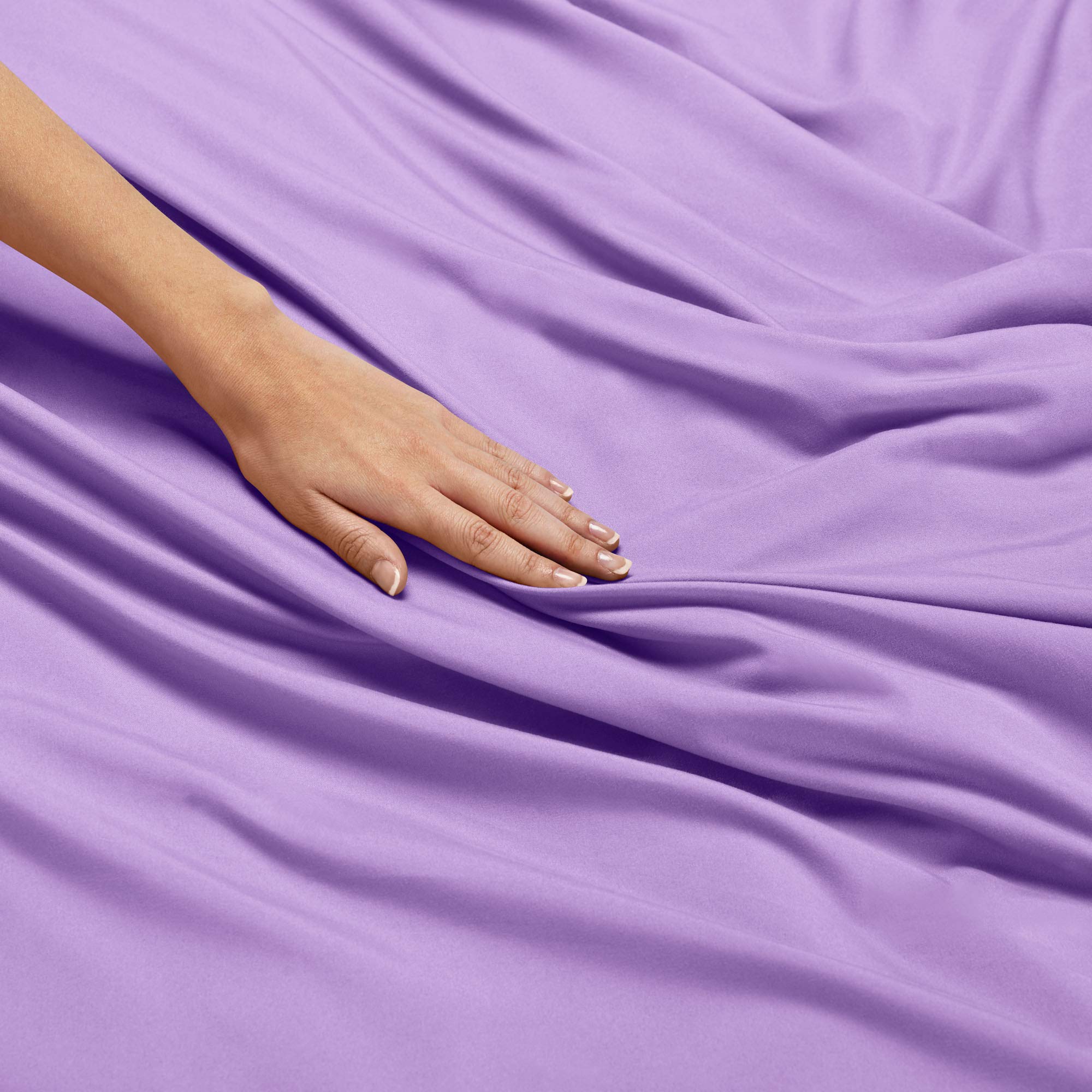 Lavender Duvet Cover Set Twin Size - 100% Cotton 800 Thread Count Comforter Cover with Button Closure, 3 Piece Set (68x90 inches Duvet Cover + 2 Pillowcases) - Soft & Breathable for Bedroom, Guest Room, Dorm, Hotel | Machine Washable