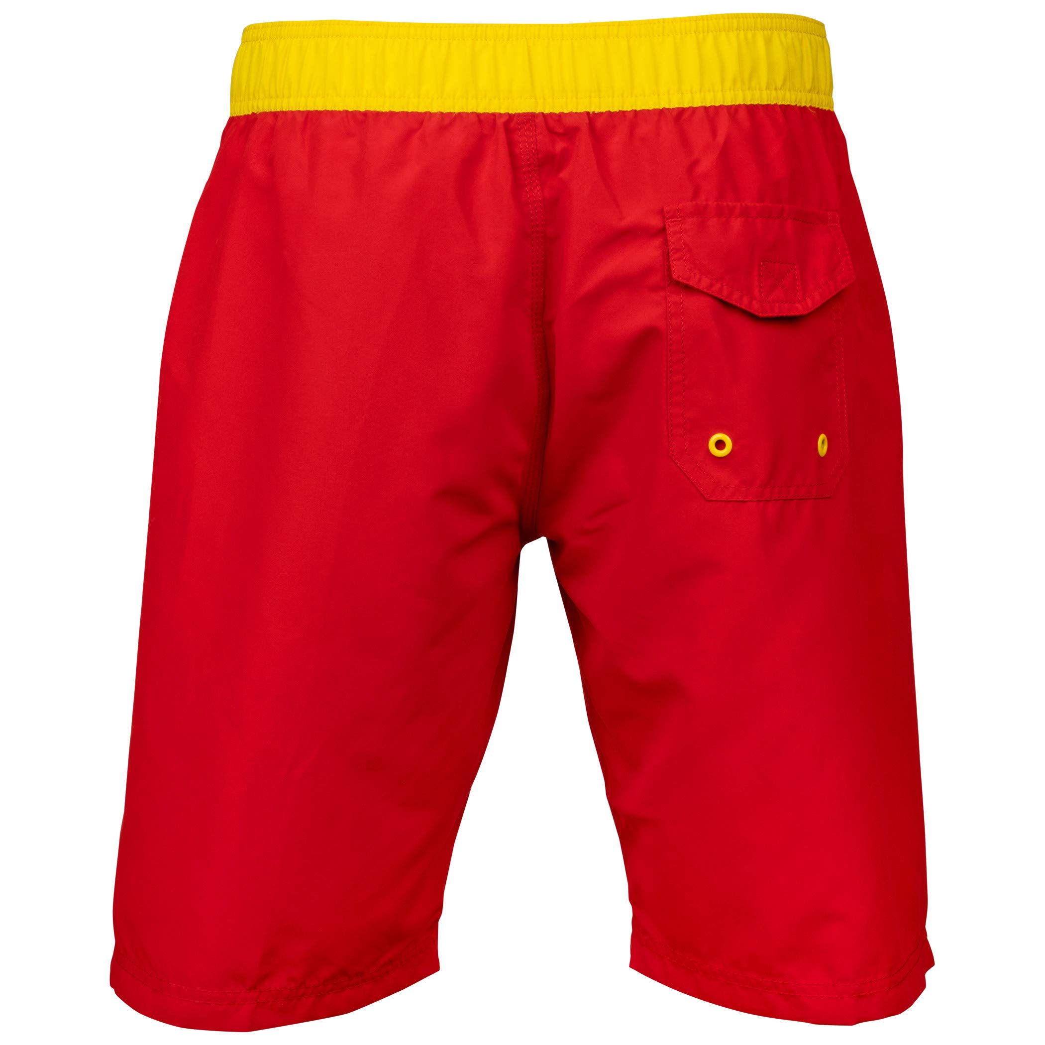 Underboss Flash Symbol Heather Red Board Shorts - Men's Swim Trunks for Beach, Surfing & Summer Activities | Quick-Dry & Comfortable