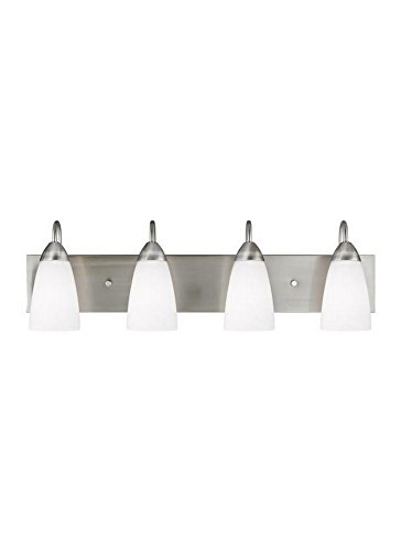 Modern 4-Light Wall Mounted Bathroom Vanity Fixture - Perfect for Bathroom, Powder Room & Dressing Area Lighting