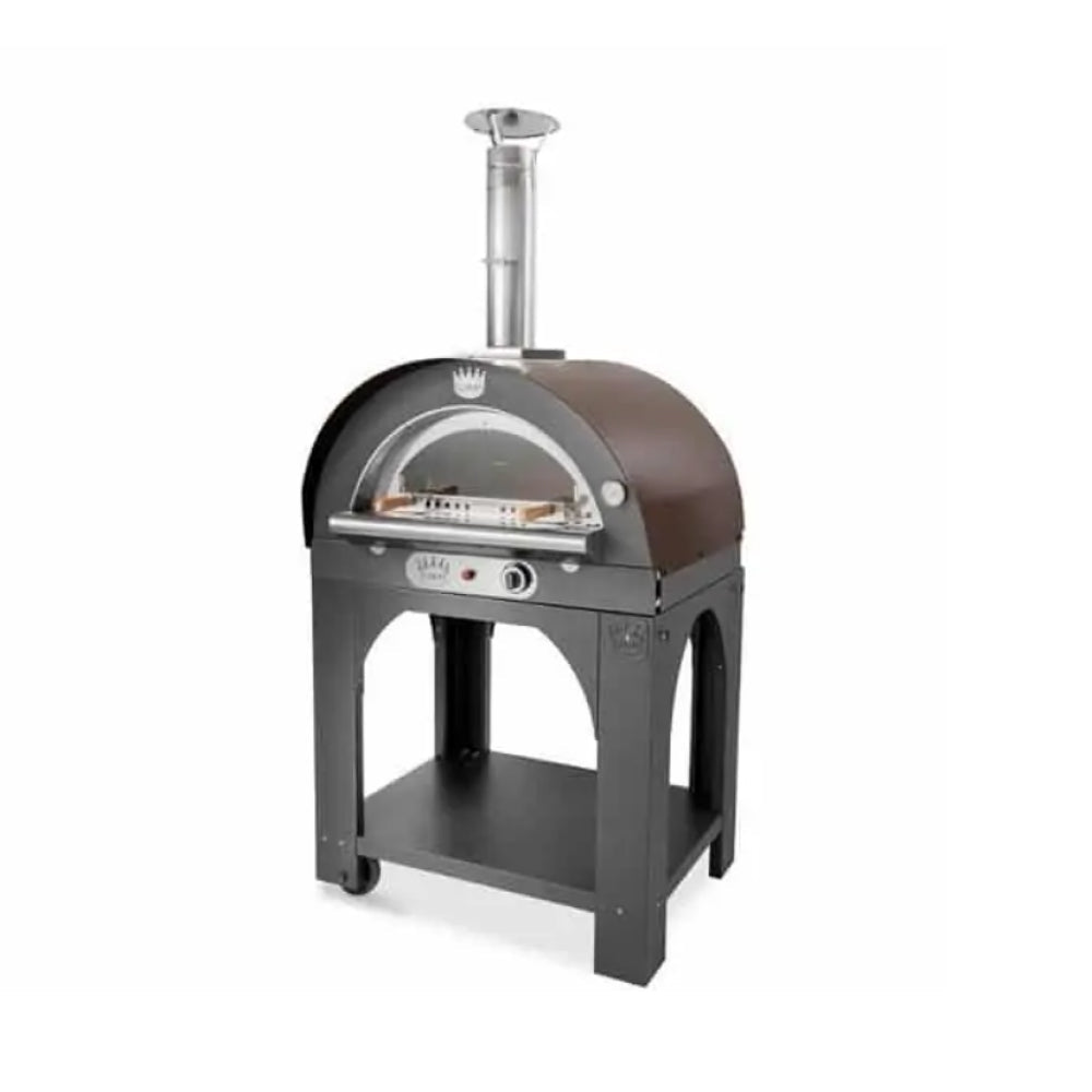Clementi PULCINELLA 6060 31.5 Inch Natural Gas Pizza Oven for Outdoor Cooking - Perfect for Backyard, Restaurant & Catering Events