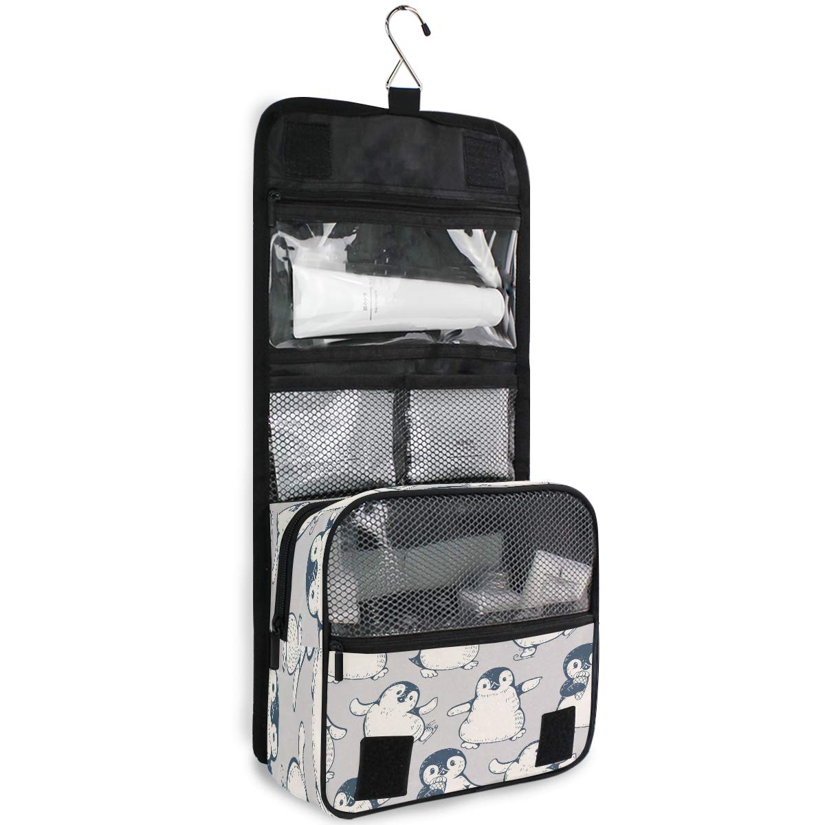 Waterproof Penguin Toiletry Bag for Travel & Shower - Cute Gift