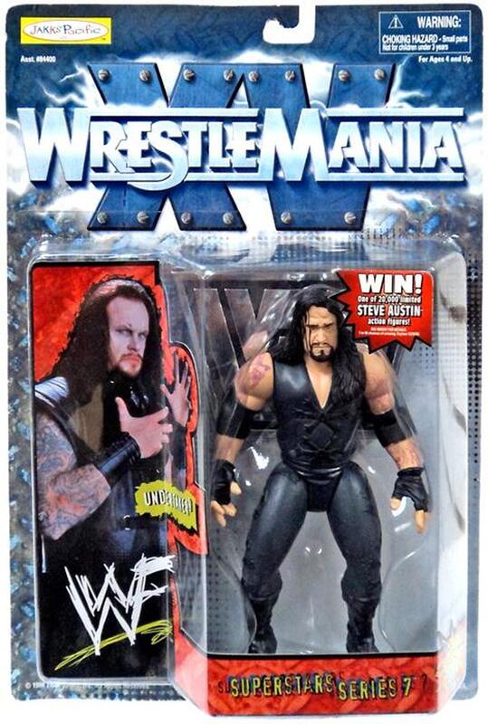 1999 WWF Jakks Pacific Superstars Series 7 Undertaker Action Figure - Collectible Wrestling Toy for Fans & Display - Perfect for WWE Memorabilia Collections & Nostalgic Home Decor