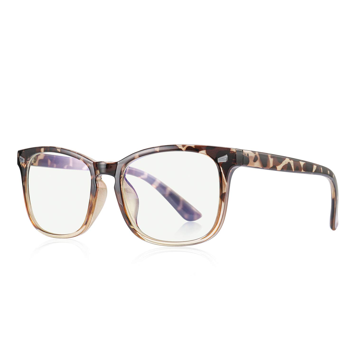 Blue Light Blocking Glasses for Computer & Gaming - Anti Eye Strain (Leopard)
