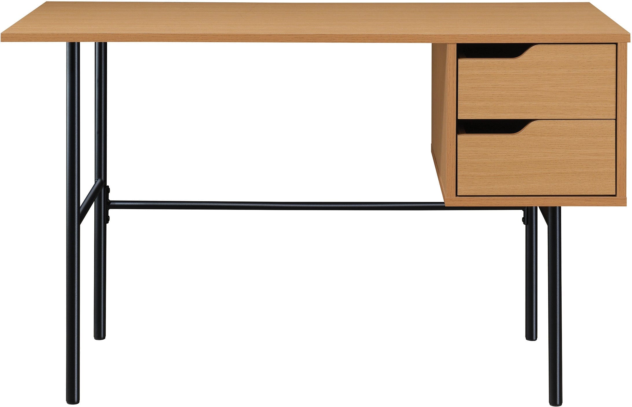 Office Star Denmark Writing Desk [DEN4822WD] - Modern Home Office Desk with Drawer, Perfect for Small Spaces & Remote Work
