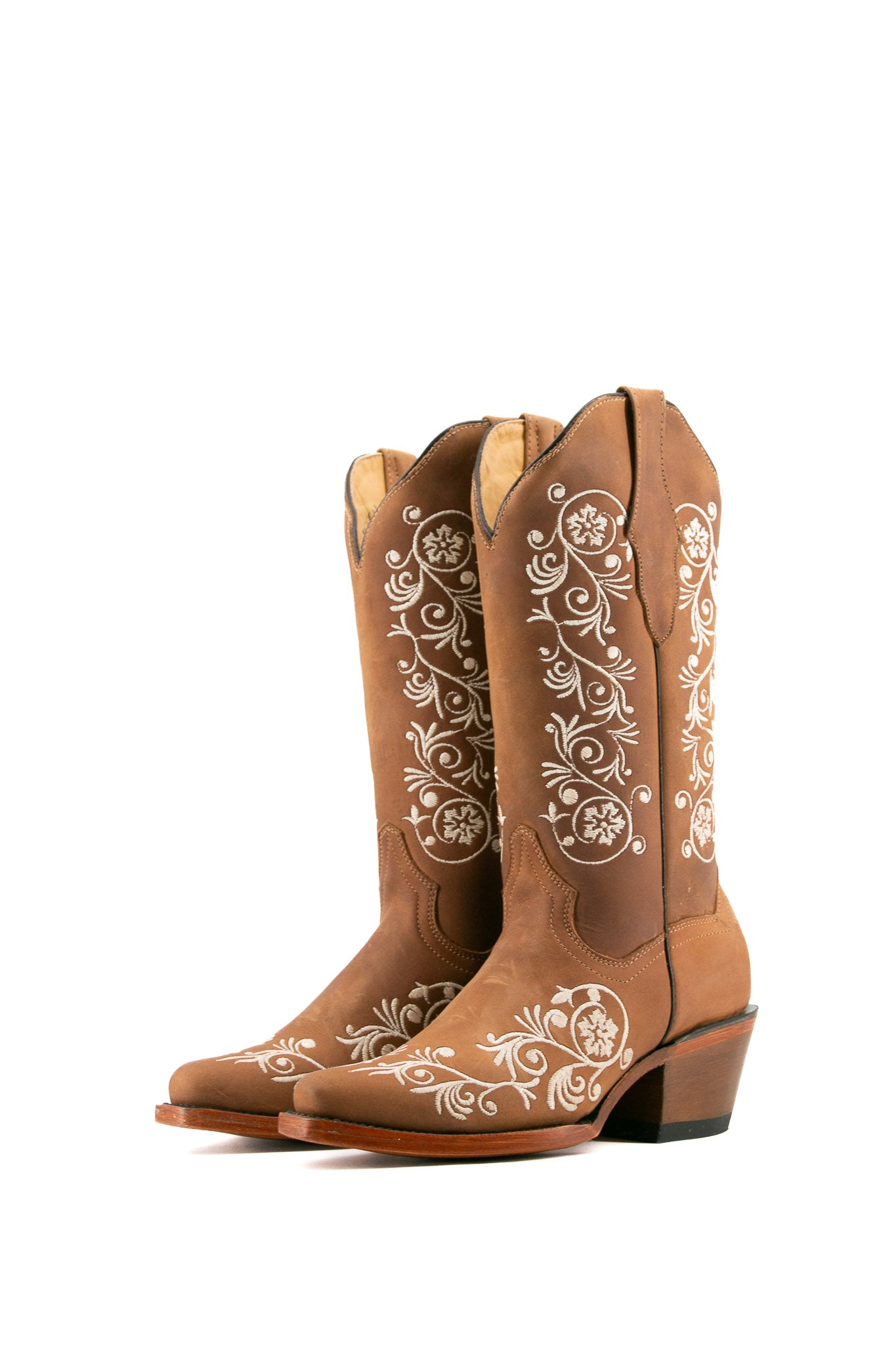 Verano Snip Toe Cowgirl Boots for Women - Western Ankle Booties with Pointed Toe & Low Heel - Perfect for Country Dancing, Rodeo, and Casual Outfits