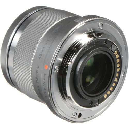 Olympus M.Zuiko Digital ED 45mm f/1.8 Silver Lens for Micro Four Thirds Cameras - Perfect for Portraits, Street Photography & Low Light Shooting