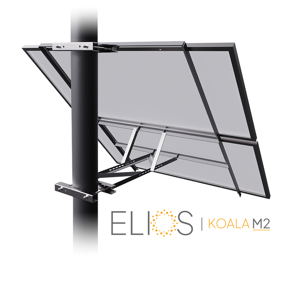 Elios Koala M2 Solar Panel Mounting Bracket Kit - 2 Pack Heavy Duty Rooftop Mounting System for RV, Boat & Off-Grid Solar Panels | Weatherproof & Easy Installation