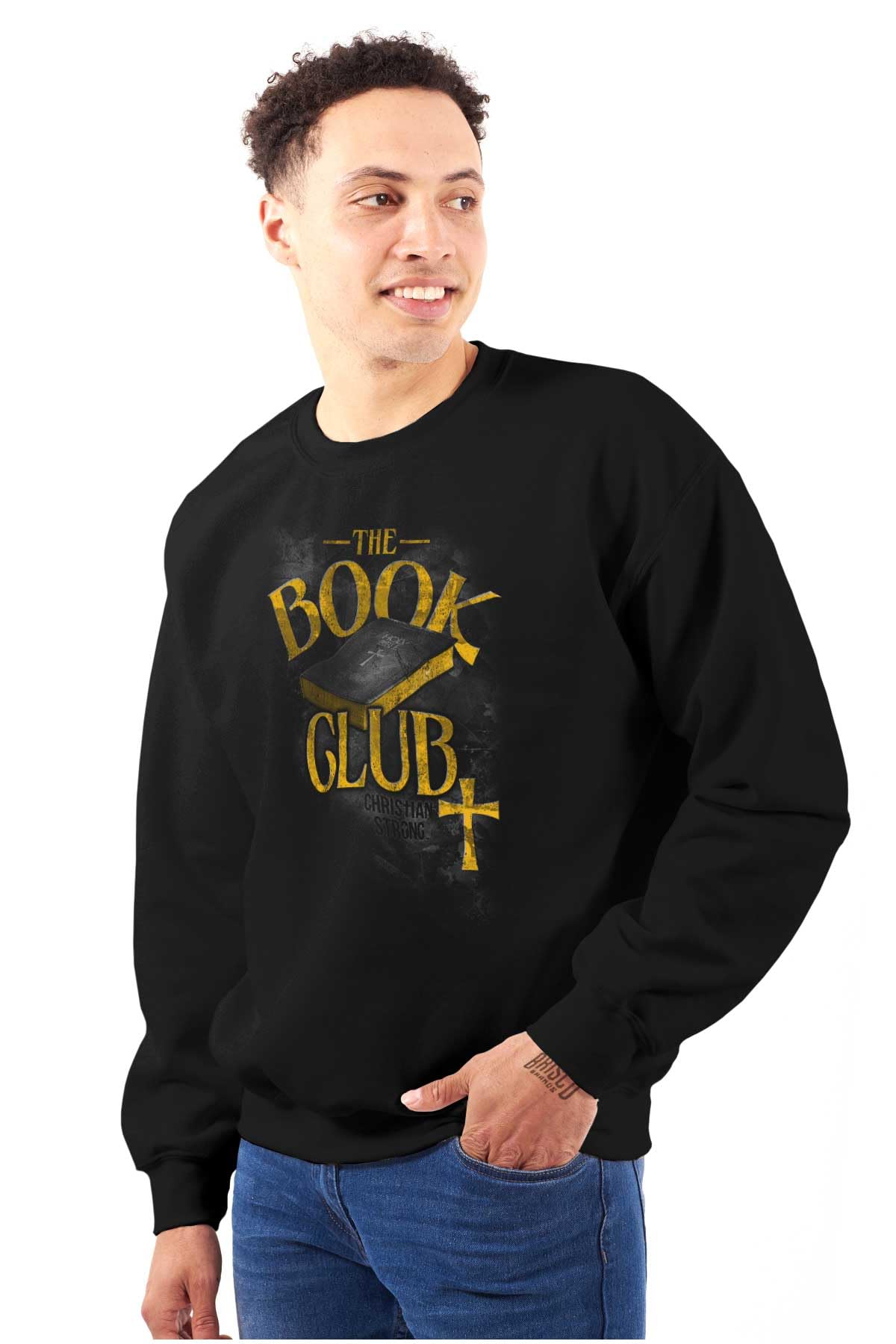 Christian Strong Holy Bible Book Club Religious Sweatshirt for Men & Women - Perfect for Bible Study, Church Services & Faith-Based Events