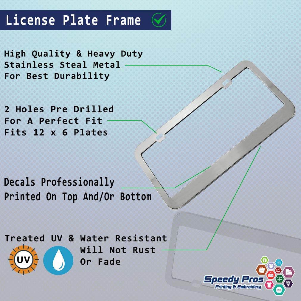 Japanese Flag Stainless Steel License Plate Frame - Durable Metal Tag Holder with 2 Holes - Perfect for Car Enthusiasts & Japan-Themed Vehicles