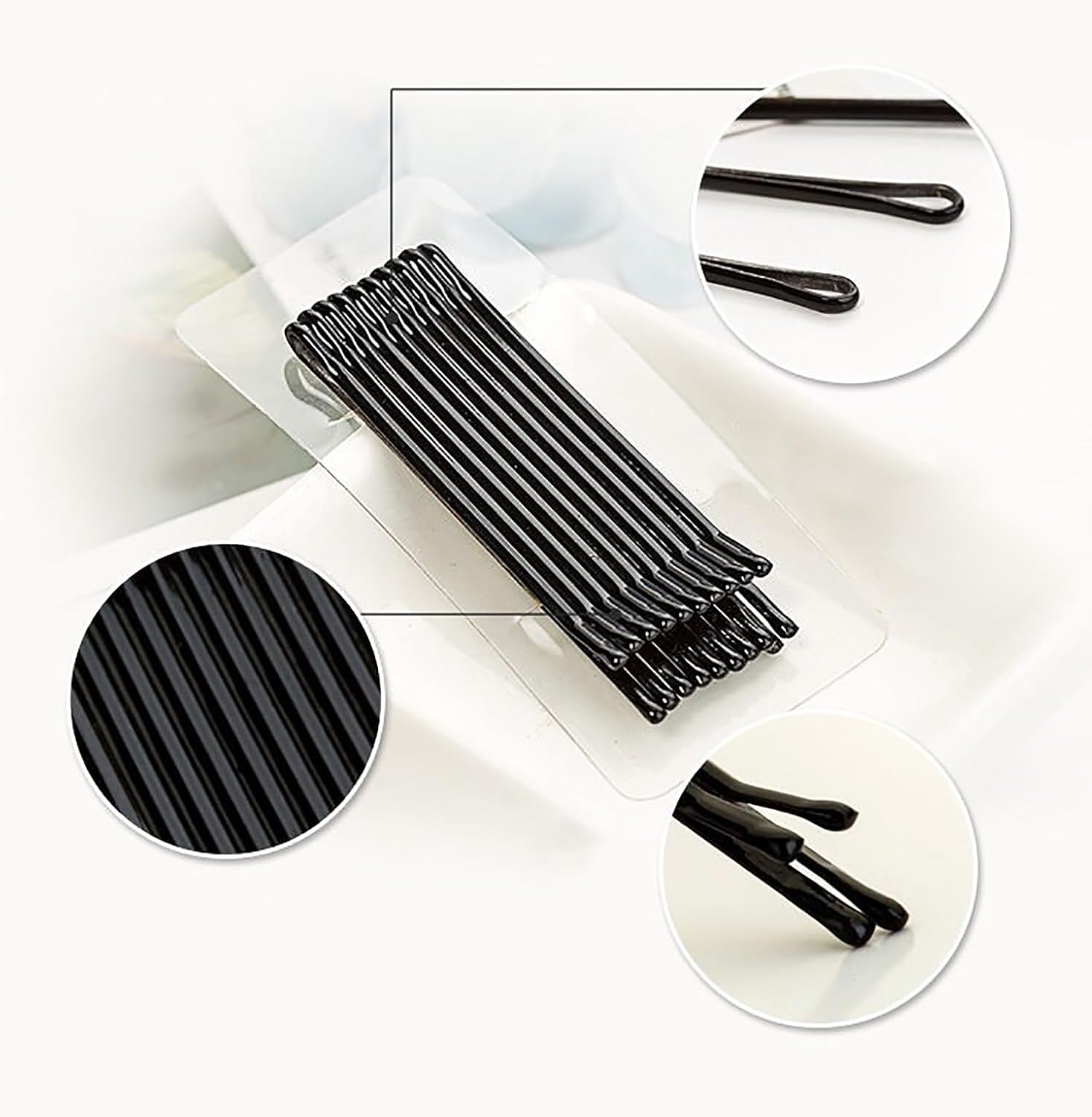 Stylish Black Alloy Hair Clips - Strong & Simple Bobby Pins for Women (Pack of 100) | Perfect for Updos, Ponytails & Everyday Hairstyles
