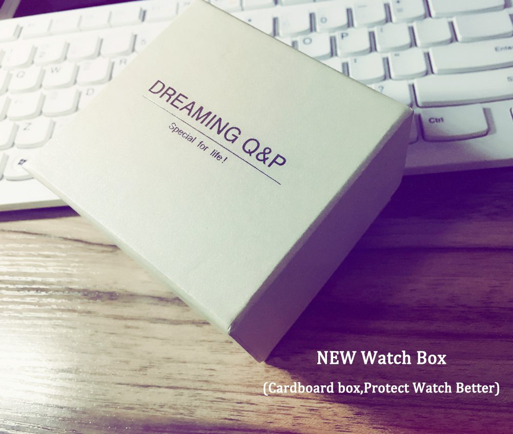DREAMING Q&P Soft Leather Strap Girls Quartz Watch - Cute Bowknot Case for Women & Teen Students | Perfect for School, Daily Wear & Fashion Accessories