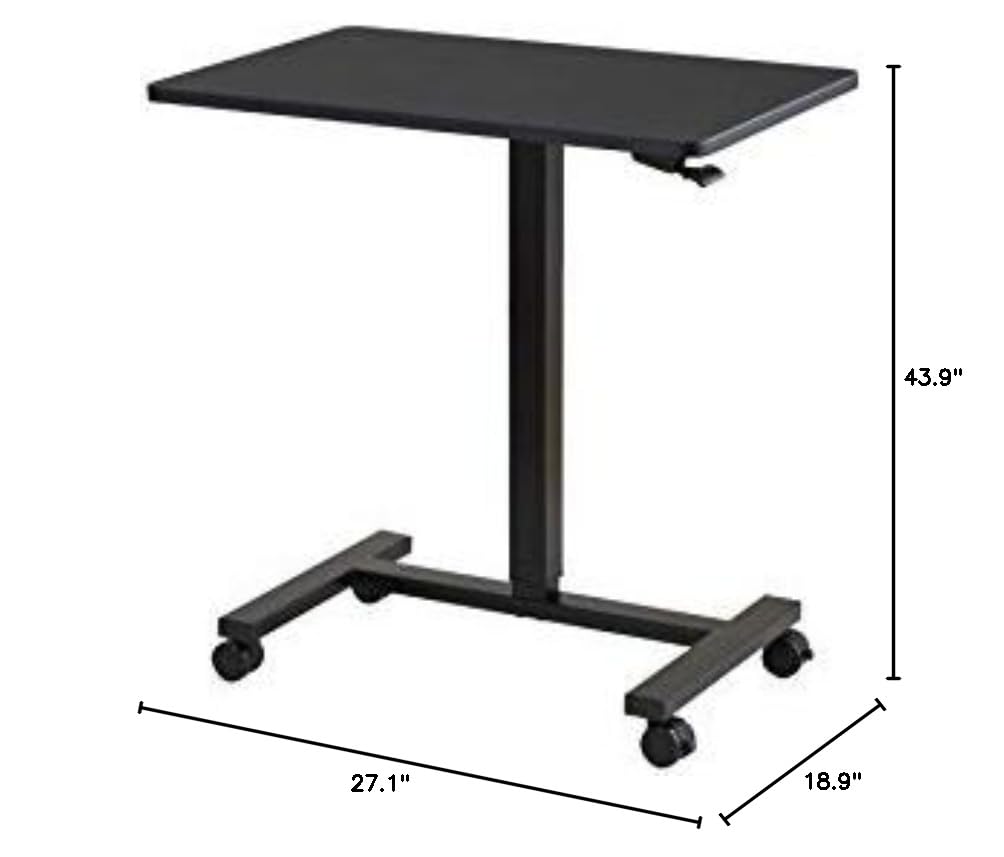 Adjustable Mobile Laptop Desk Cart - 27