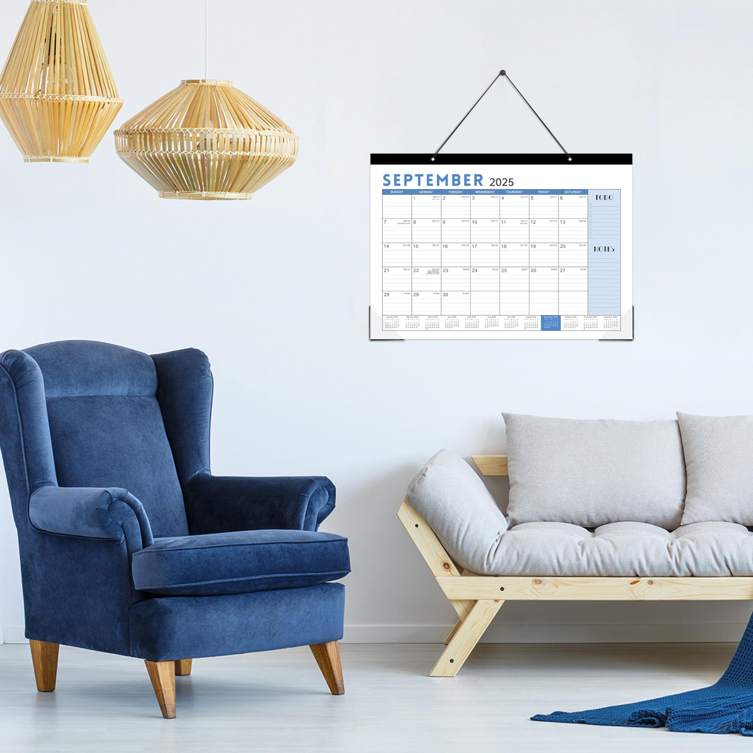 2025 Desk Calendar - 12-Month Monthly Desk & Wall Calendar (January 2025-December 2025) | 16.8