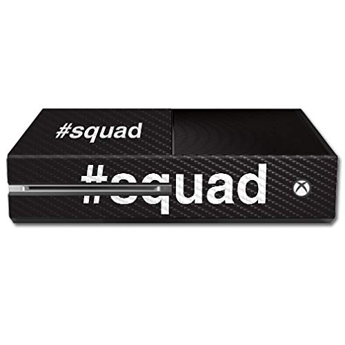 MightySkins Carbon Fiber Skin for Microsoft Xbox One - Squad | Protective Durable Textured Vinyl Wrap | Easy to Apply & Remove | Made in USA | Perfect for Gaming Setup & Console Protection