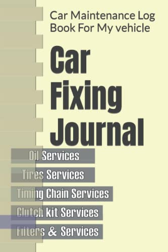Car Maintenance Log Book - Vehicle Repair & Service Tracker for DIY Auto Care - Perfect for Car Enthusiasts & Mechanics