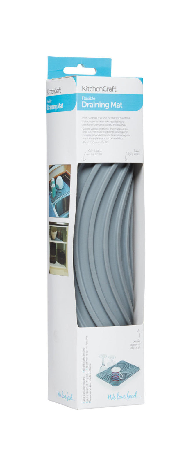Flexible Draining Mat for Kitchen & Bathroom - Non-Slip Silicone Drying Rack for Dishes, Utensils & Cosmetics | Quick-Dry, Odor-Resistant & Easy to Clean | Perfect for Sink, Countertop & Shower Use