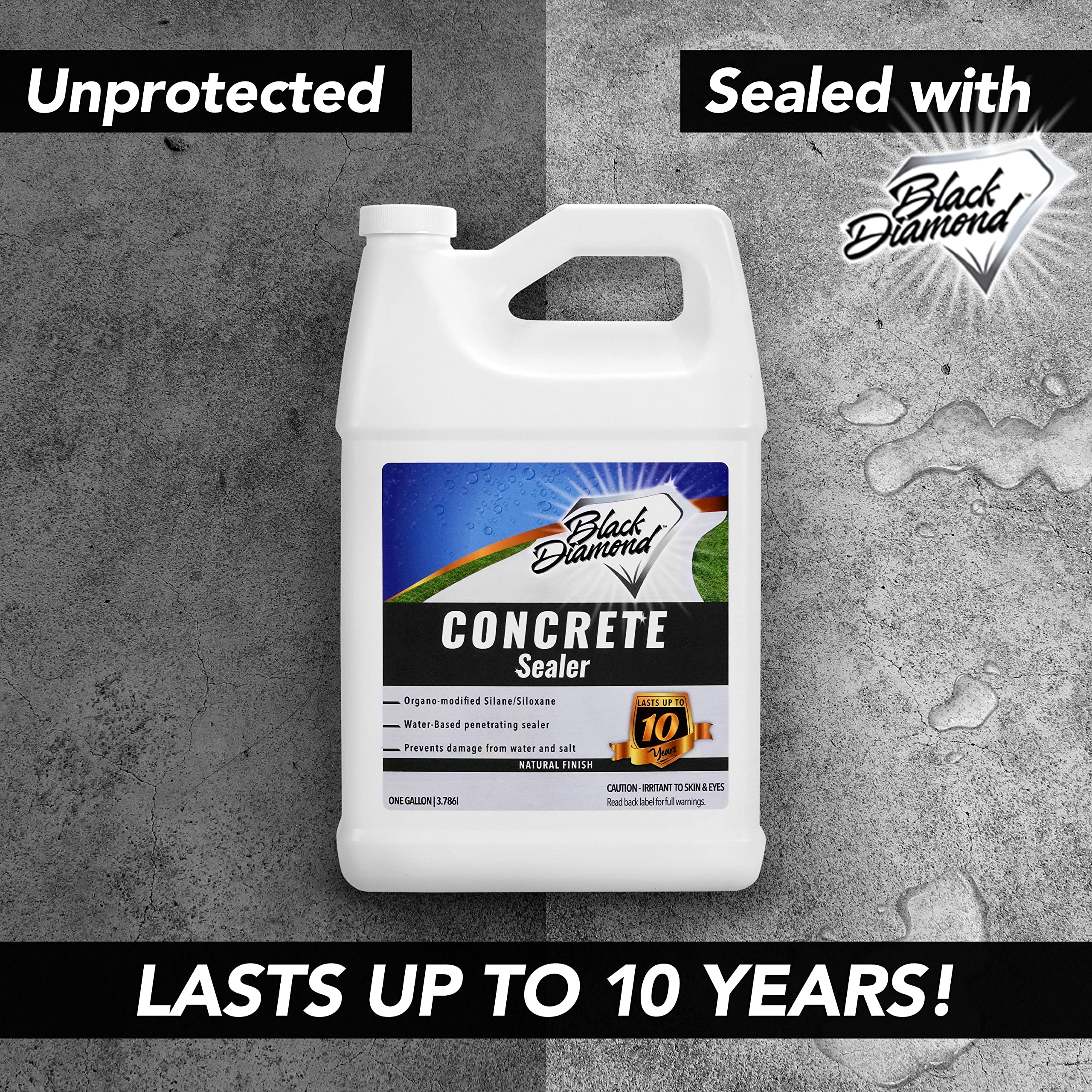 Best Clear Penetrating Concrete Sealer Spray - Waterproof Driveway, Patio, Brick & Stone Sealer for Outdoor Surfaces | Ideal for Driveway Protection, Paver Sealing & Masonry Waterproofing