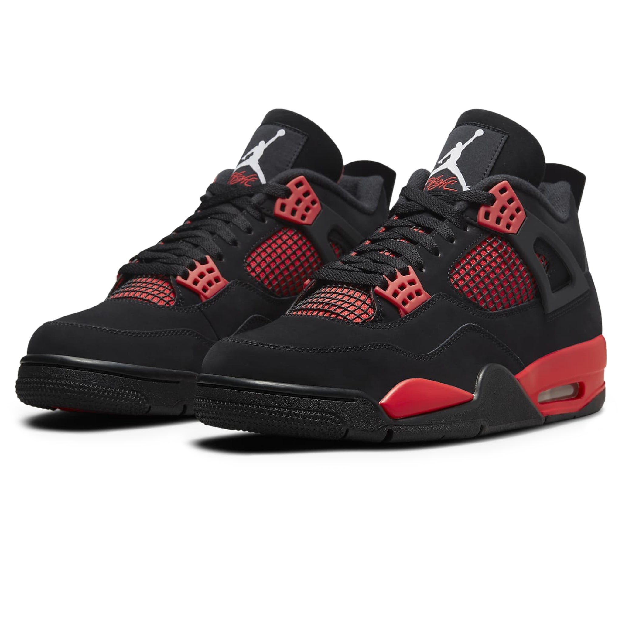 Air Jordan 4 Retro Red Thunder Basketball Shoes - Men's High-Top Sneakers for Streetwear & Casual Style | Perfect for Basketball Games, Gym Workouts & Urban Fashion