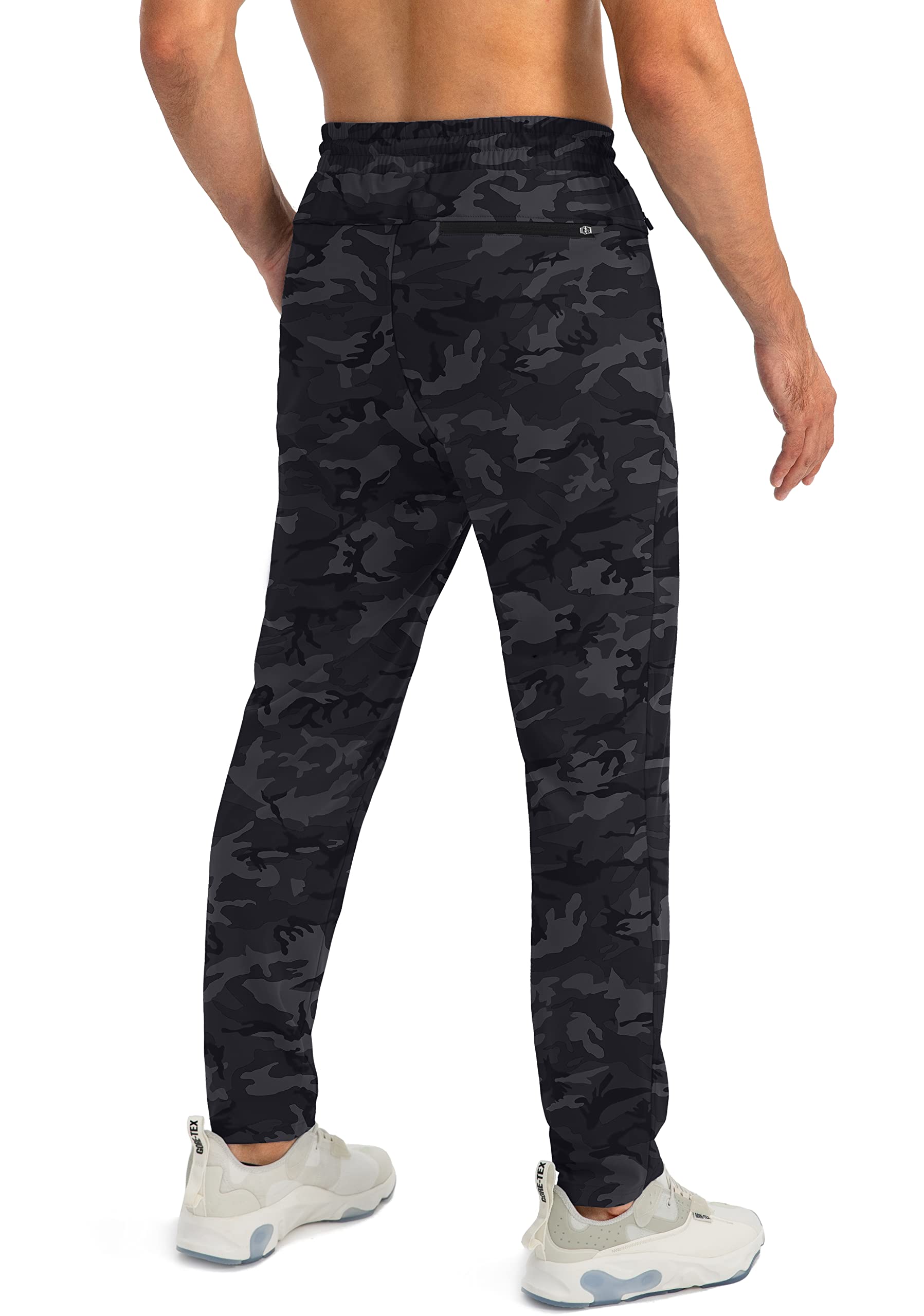 G Gradual Men's Sweatpants with Zipper Pockets - Tapered Joggers for Running, Workout & Gym | Comfortable Athletic Pants for Casual Wear & Outdoor Activities