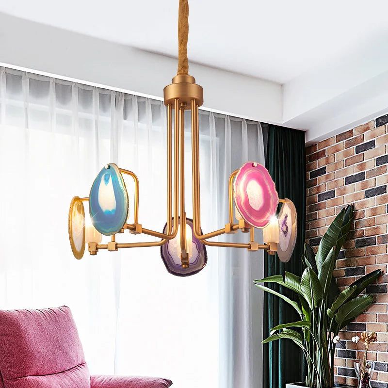 Modern Two-Tier Chandelier Lighting Fixture - Elegant Postmodern Art Design for Dining Room, Living Room & Bedroom Decor