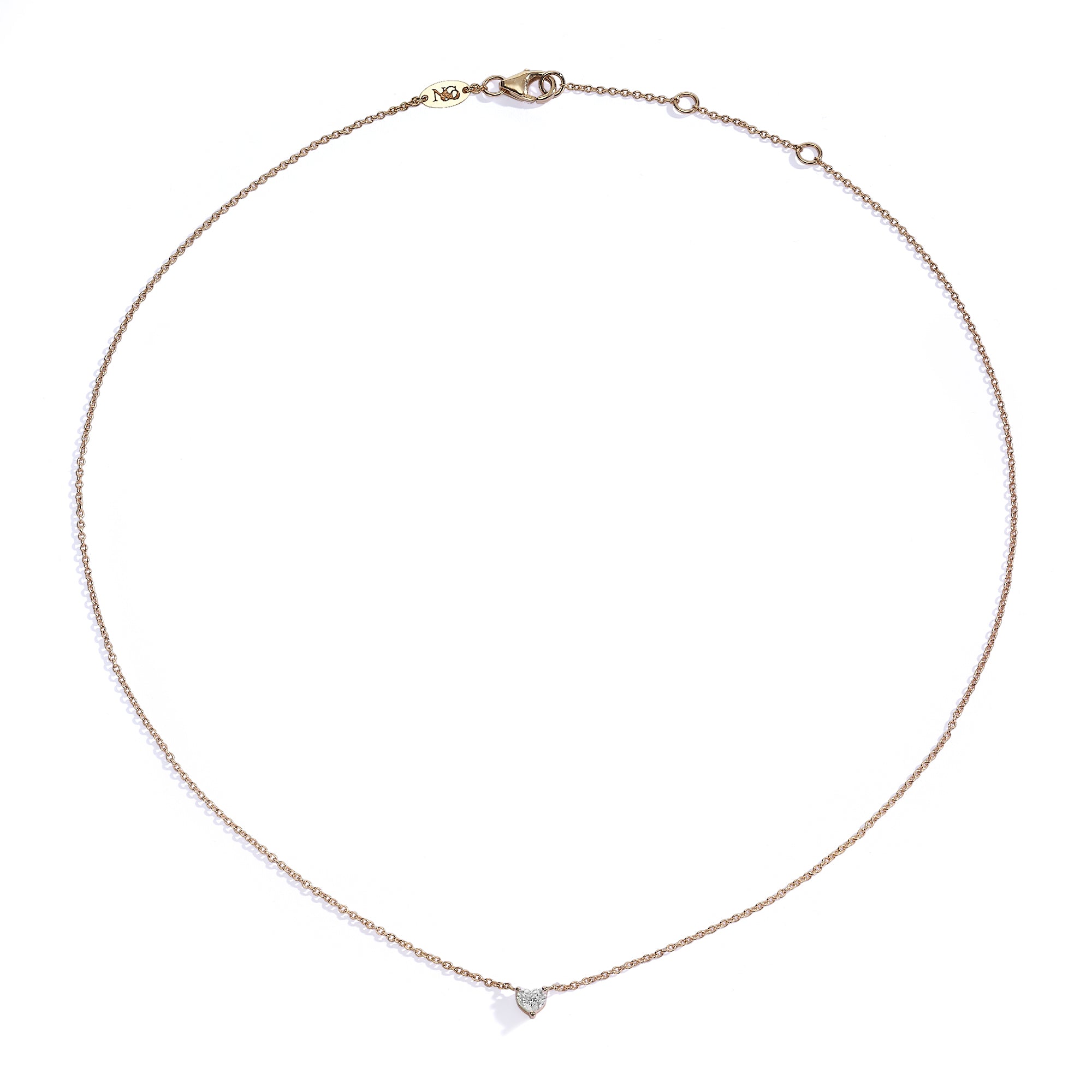Exquisite Heart-Shaped Diamond Necklace for Women - Elegant 14K Gold Pendant Gift for Valentine's Day, Anniversary & Special Occasions