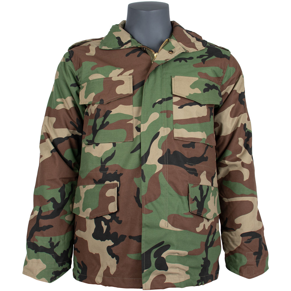 Men's M-65 Field Jacket with Removable Liner - Military Style Outerwear for Outdoor Adventures, Camping & Hiking | Water-Resistant Cold Weather Coat