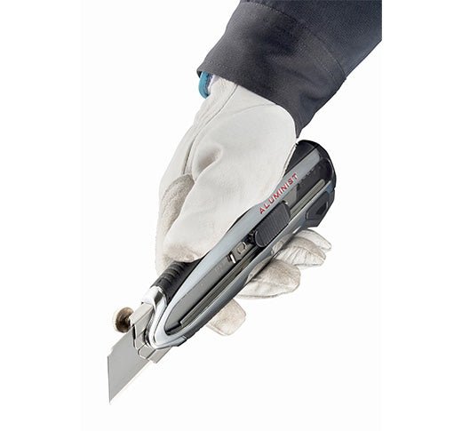 Aluminist® 700C Utility Knife Set - 10 Pack Heavy Duty Box Cutters for Shipping, Warehouse & Office Use - Sharp Stainless Steel Blades, Ergonomic Grip for Safe & Efficient Cutting