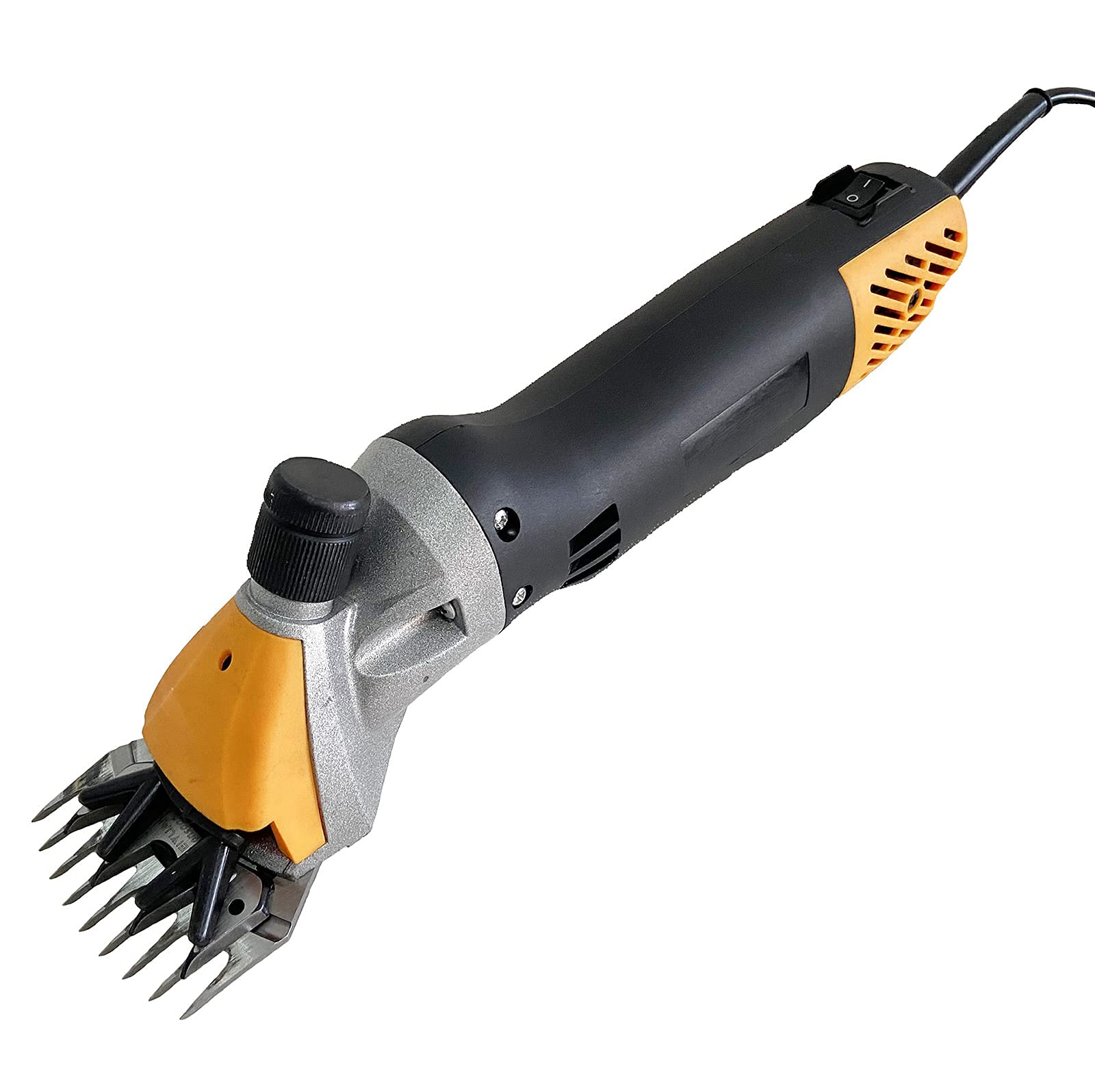 BJH 380W Electric Wool Shears - 6-Speed Adjustable Animal Shearing Clippers with 13-Tooth Straight Blade for Sheep, Alpacas & Livestock (US/UK/EU/JP Plug + Carrying Case) - Perfect for Professional Farmers, Wool Harvesting & Livestock Grooming