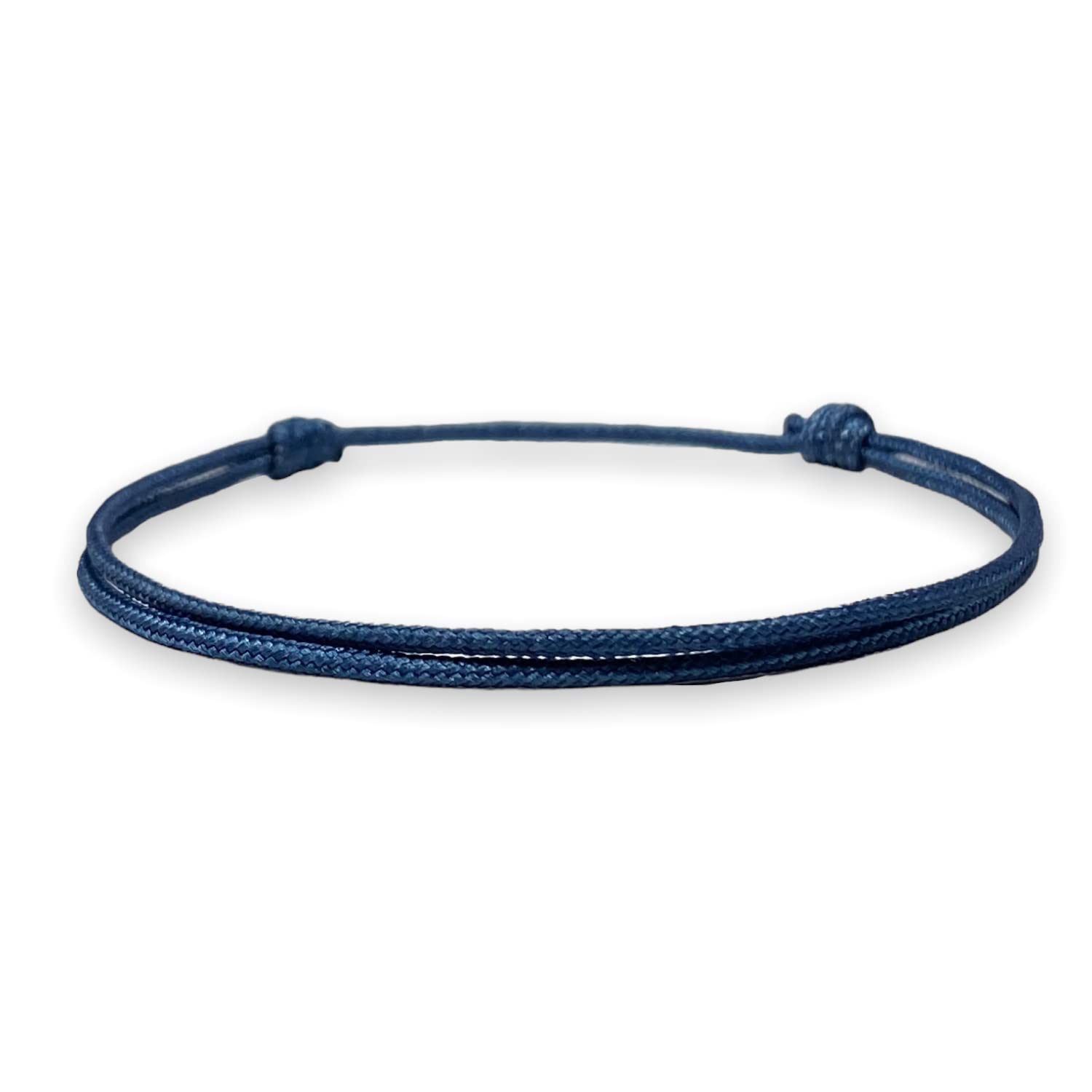 **Navy Blue Thick Nylon Cord Bracelet for Men & Women - Waterproof Unisex Friendship Bracelet - Perfect for Surfing, Beach, Summer & Outdoor Activities**