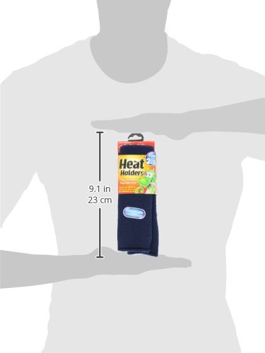 Heat Holders Kids' Thermal Socks - Large Size (US Shoe 3-6.5), 51-Pack Indigo - Warm Winter Socks for Outdoor Activities & Cold Weather