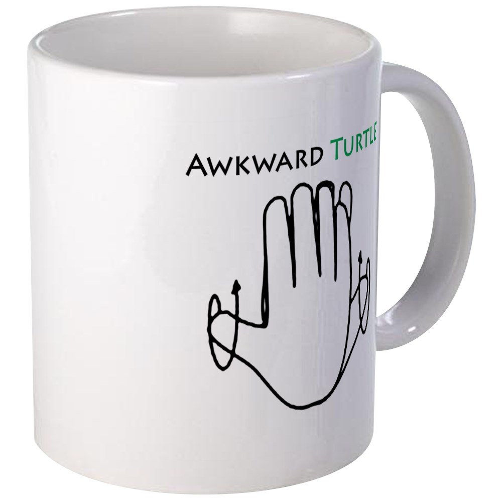Awkward Turtle Ceramic Coffee Mug 11 oz (325 ml) - Funny Novelty Gift for Office, Home & College Use | Perfect for Tea, Hot Chocolate & Coffee Lovers