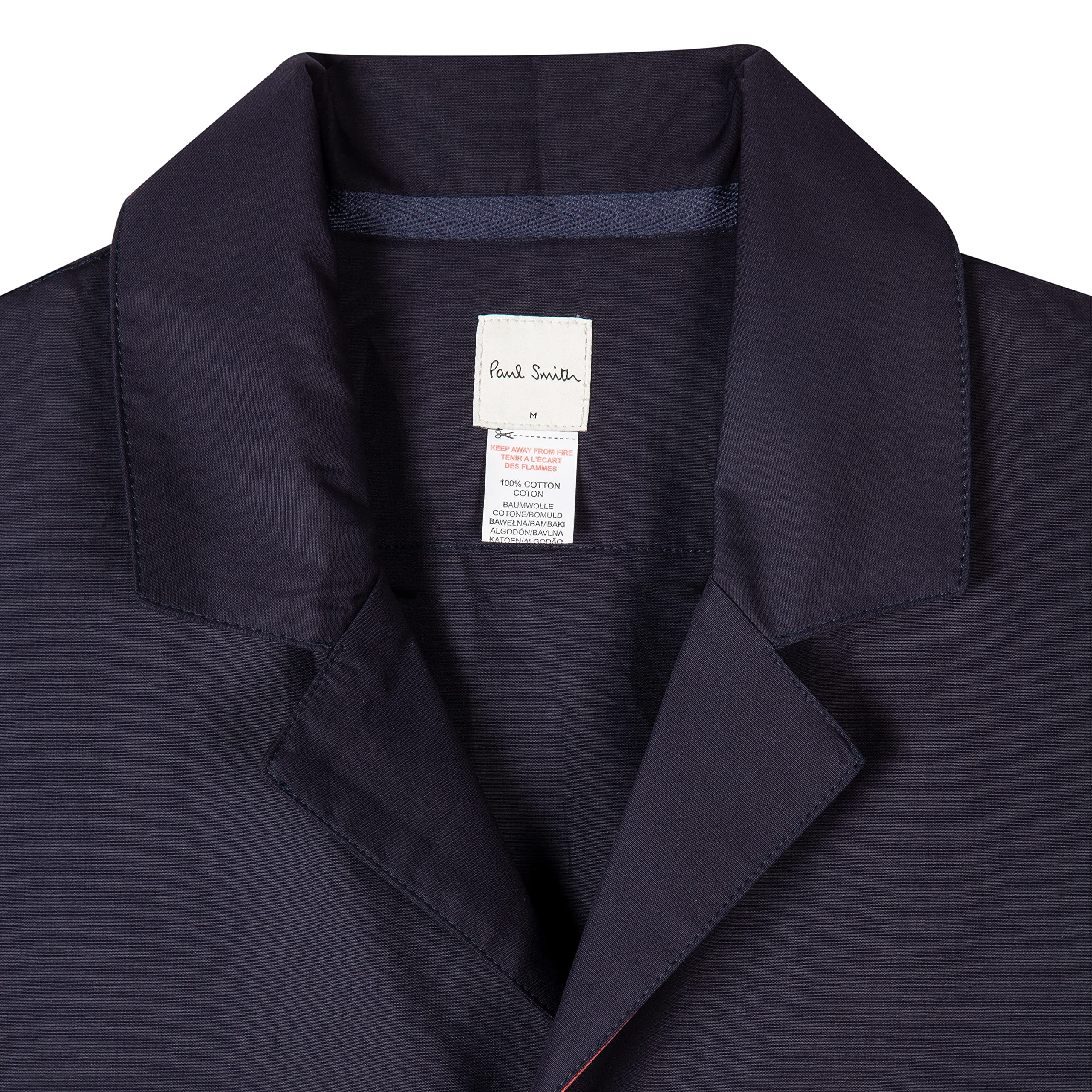 Paul Smith Men's Striped Pajama Set - Short Sleeve & Pants - Comfortable Sleepwear for Relaxing at Home or Traveling