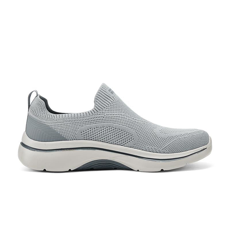 Skechers GO WALK ARCH FIT 2.0 Walking Shoes for Men - Comfortable Lightweight Sneakers with Arch Support (Gray) - Perfect for Walking, Travel & Everyday Wear
