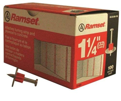 1-1/4 Inch Washered Pins (4 Pack of 100) - 1510SD - Heavy Duty Fasteners for Construction, DIY Projects & Industrial Use