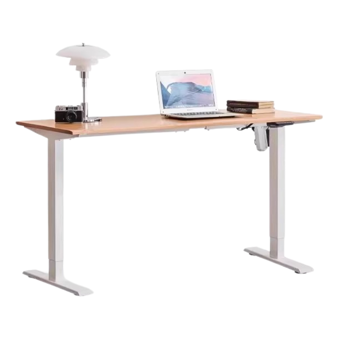 47.2x24.4x27.8-46.8inch/ 120x62x70.5-118.8сm/ Natural Wood Color/ Oak solid wood lift table white legs