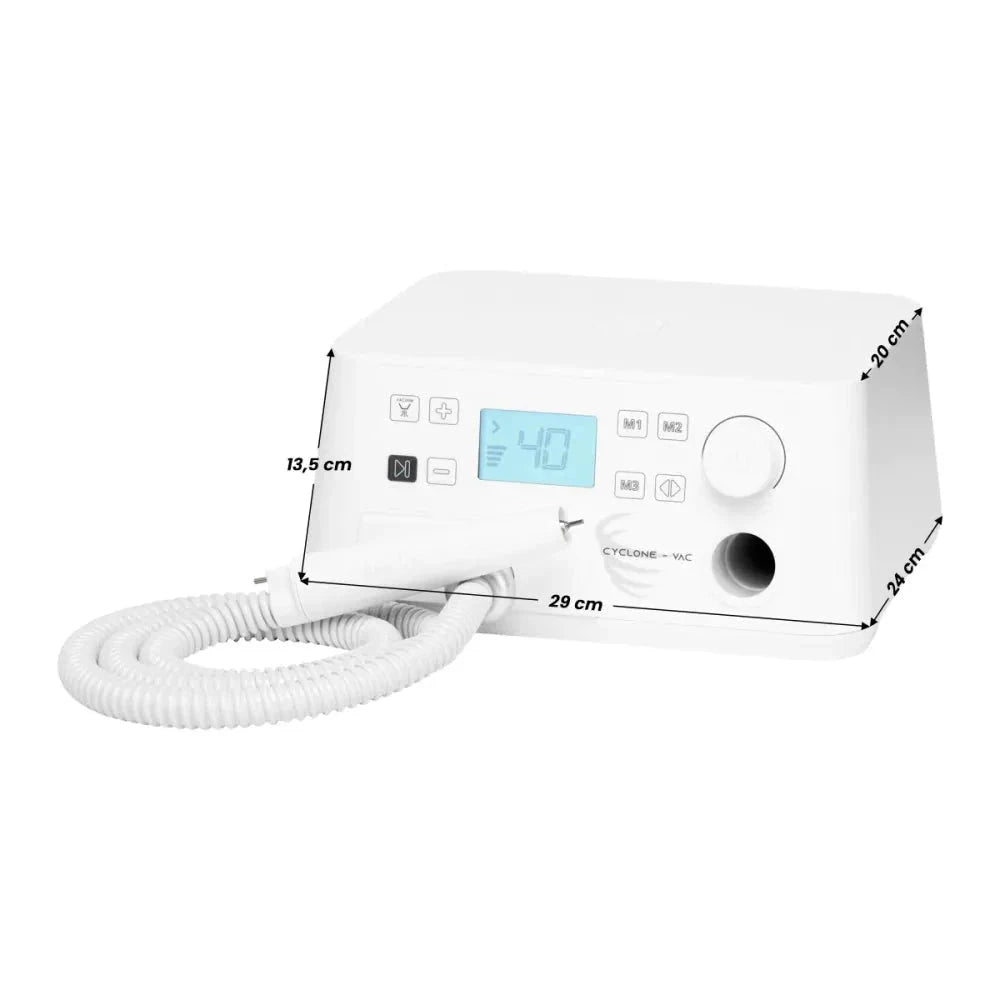 Saeyang PODO Machine Cyclone VAC 40K RPM High-Speed Nail Drill with Built-in Vacuum & Adjustable Pedal - Professional Nail Art, Manicure & Pedicure Salon Equipment