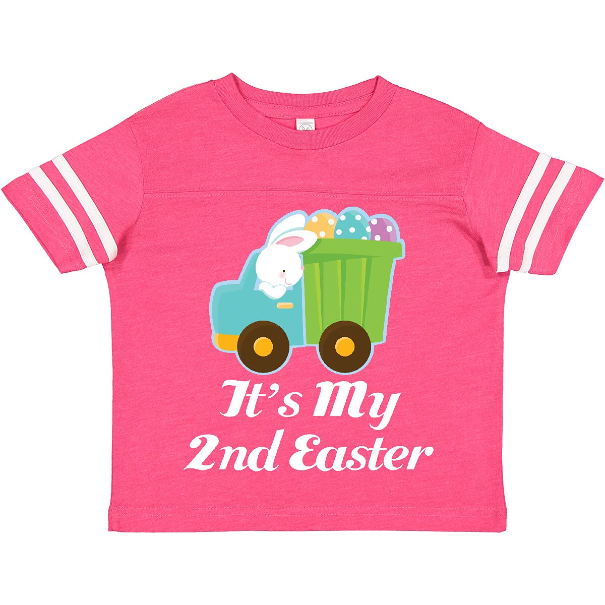 Inktastic My 2nd Easter Egg Truck Toddler T-Shirt - Cute Easter Outfit for Boys & Girls - Perfect for Easter Egg Hunts, Spring Photos & Family Gatherings
