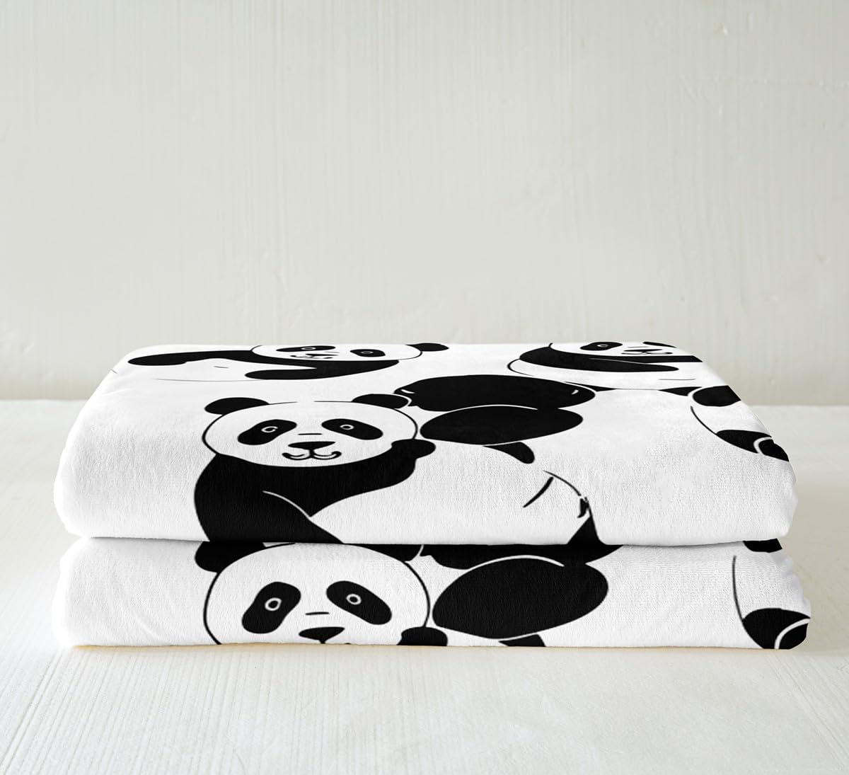 Erosebridal Cartoon Panda Fuzzy Blanket - Soft Cute Panda Plush Throw for Kids & Adults, Lightweight Wildlife Animal Blanket for Camping, Home, and Gifts - Perfect for Cozy Nights & Outdoor Adventures