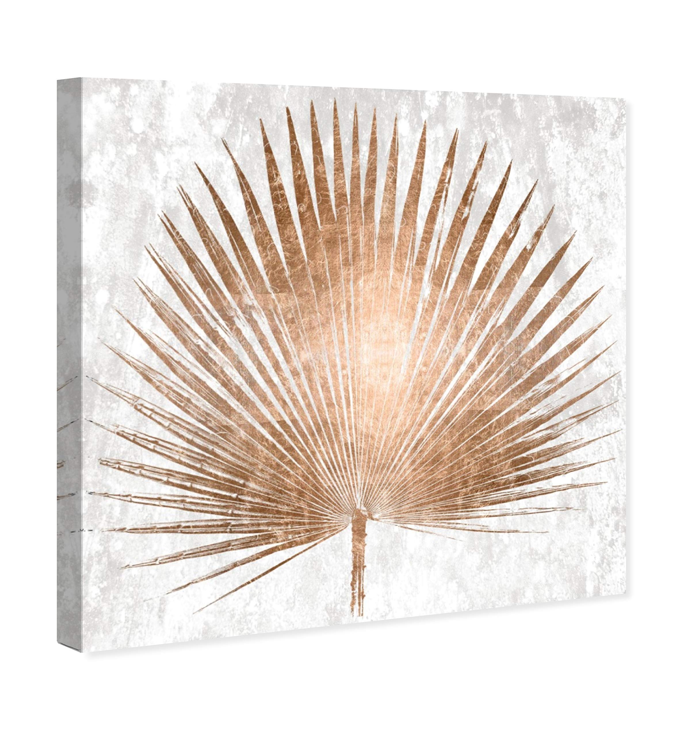 Palm Leaf Botanical Wall Art Canvas Print - 24