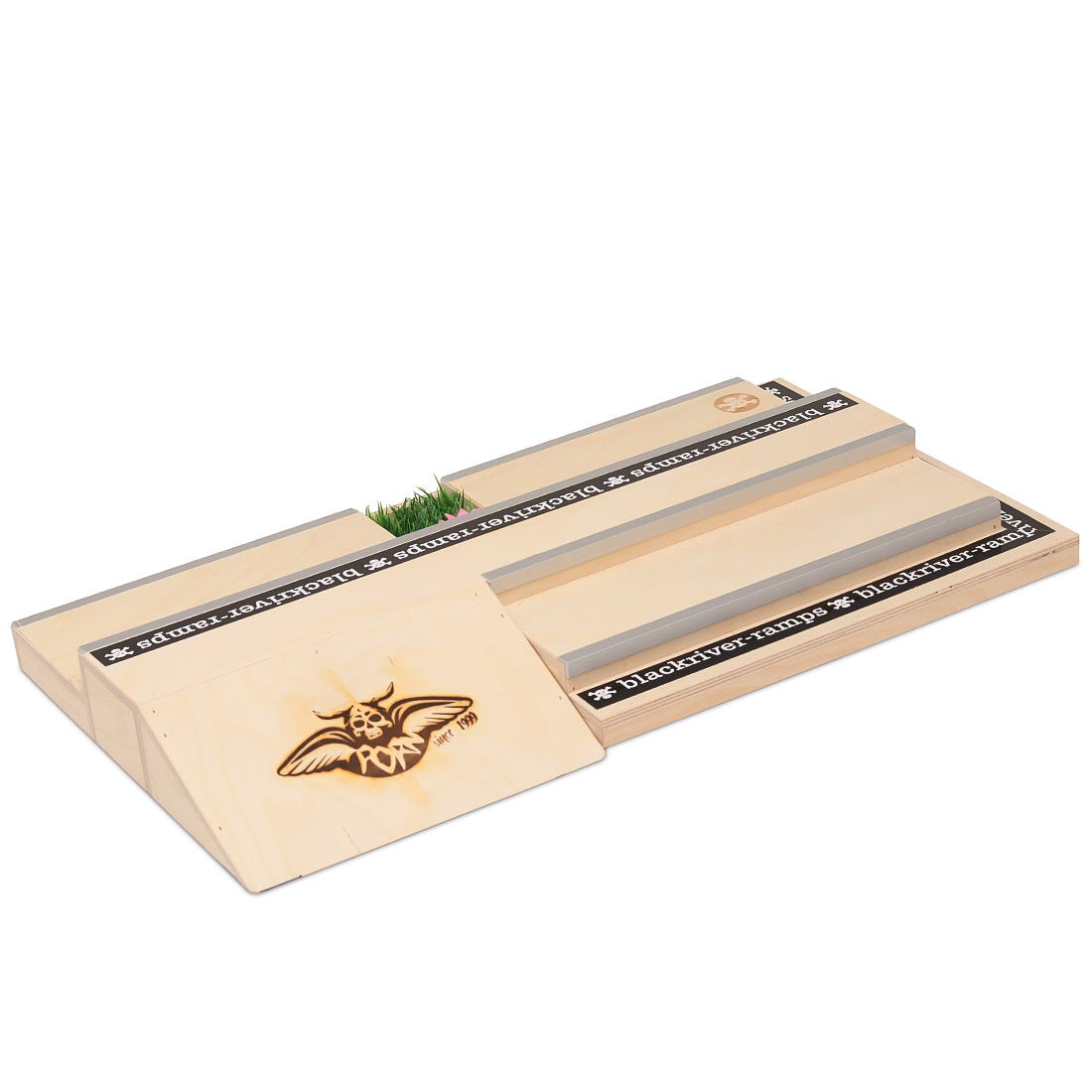 Blackriver Fingerboard Ramps - Pornstorm Plaza Skate Park for Tech Decks | Perfect for Finger Skateboarding Practice & Competition | Home, Office & School Fun Activity