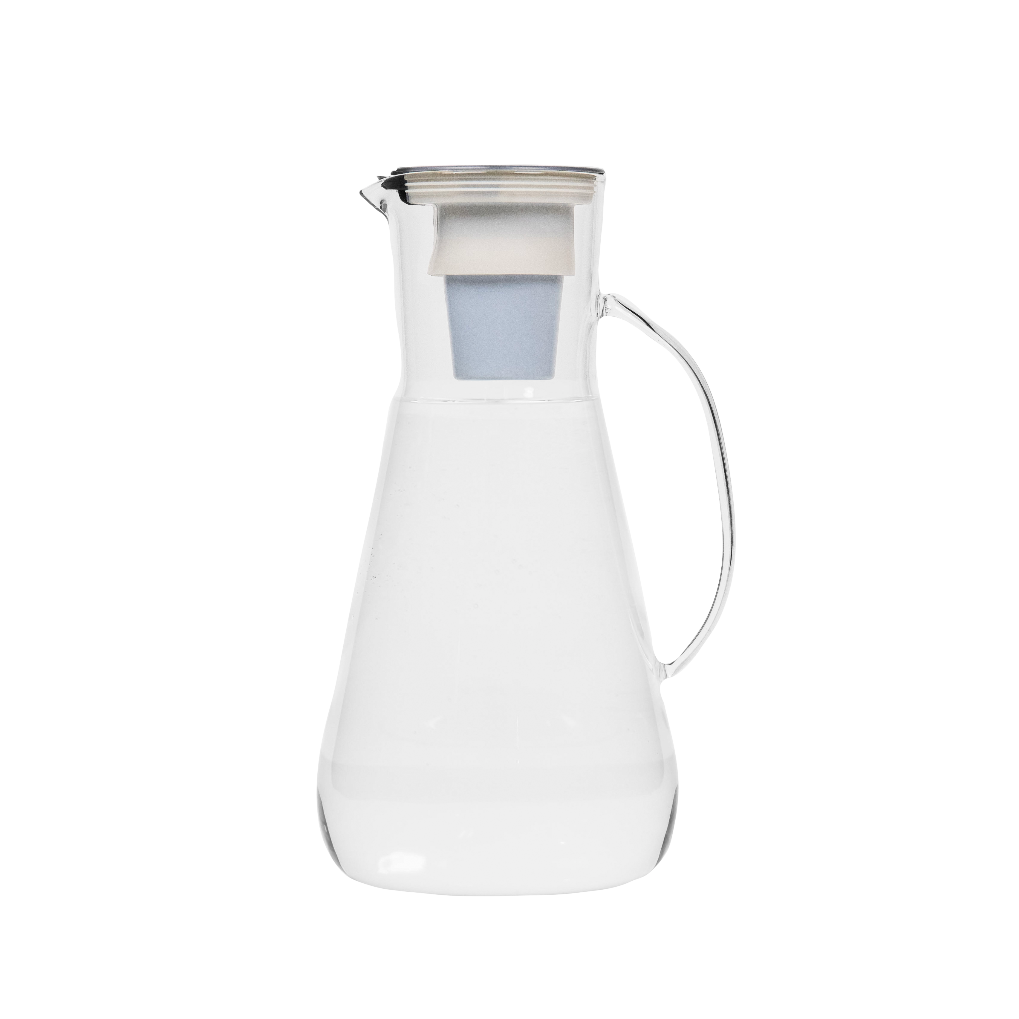 64 oz Glass Pitcher with Lid - BPA Free Large Beverage Dispenser for Iced Tea, Lemonade & Water - Perfect for Parties, Picnics & Outdoor Gatherings