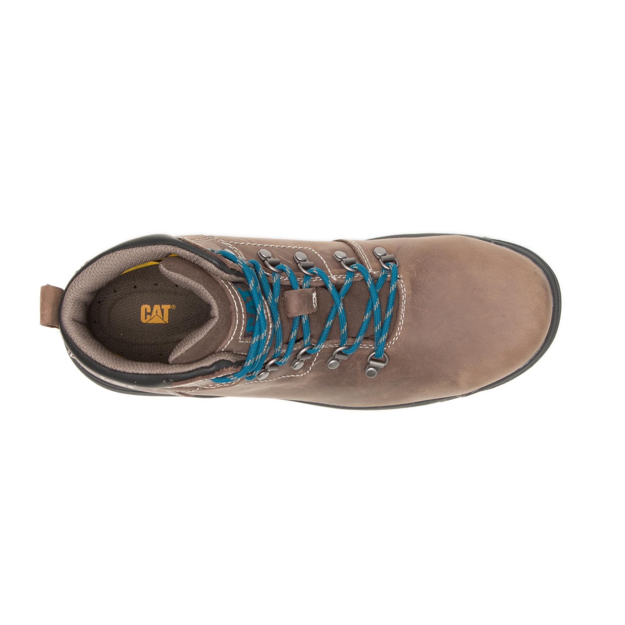 CAT Women's Mae Waterproof Steel Toe Work Boots - Slip Resistant Safety Shoes for Construction, Hiking & Outdoor Work