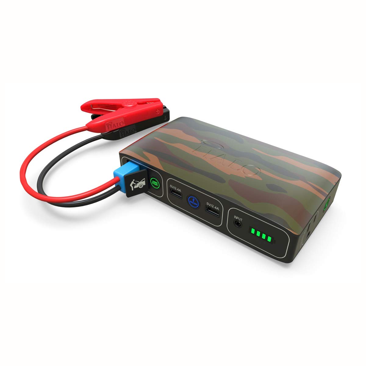 HALO Bolt 58830 mWh Portable Charger - Phone & Laptop Power Bank, Car Jump Starter with AC Outlet, USB Ports & Car Charger - Emergency Power for Camping, Travel & Road Trips