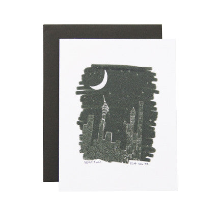 Night Sky Sketch Card - Handmade Watercolor Starry Sky Greeting Card for Birthdays, Anniversaries & Special Occasions - Perfect for Astronomy Lovers & Romantic Gifts