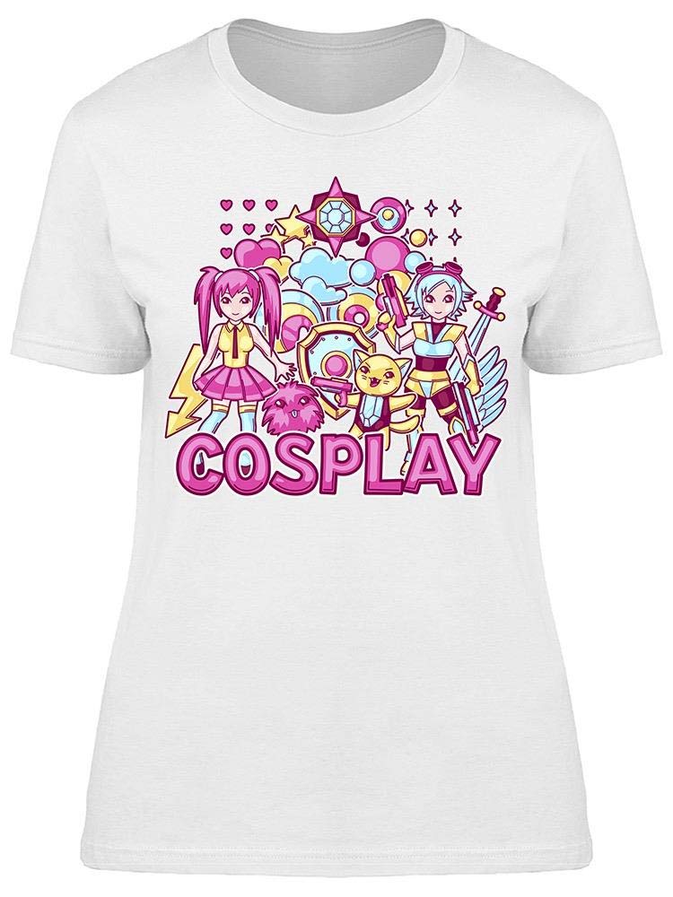 Japanese Anime Cosplay T-Shirt for Women - Cute Kawaii Graphic Tee for Cosplay Events, Halloween & Anime Conventions