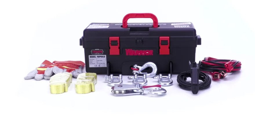 DK2 40PUS12 4000 lbs Capacity Warrior Trojan Electric Steel Winch Cable - Heavy Duty Off-Road Recovery, Towing, Marine & Industrial Use