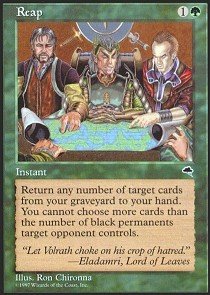 Magic The Gathering - Reap - Tempest Card | Collectible Trading Card Game for MTG Players | Perfect for Deck Building & Strategy Games