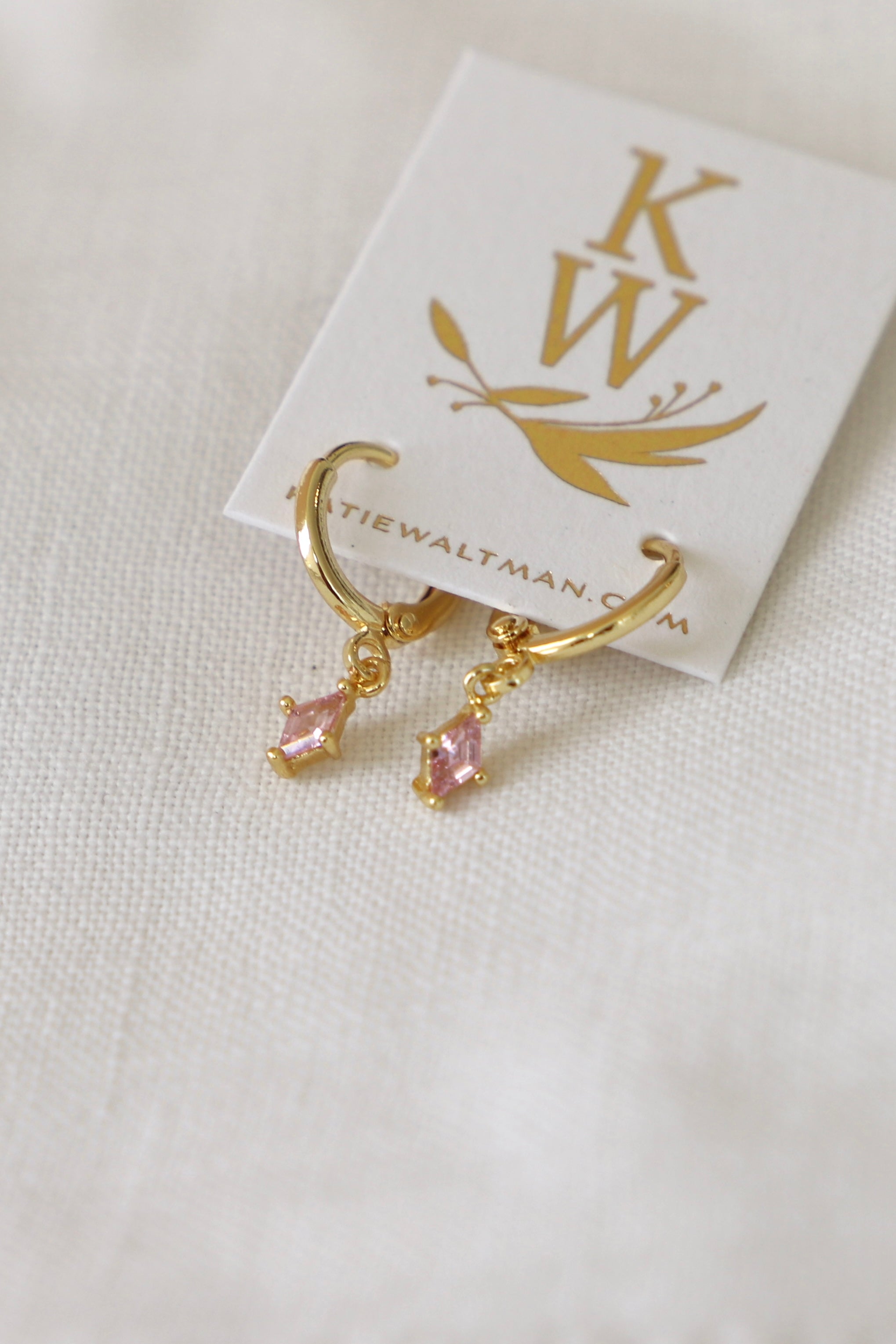 Diamond Birthstone Huggie Earrings - Elegant & Dainty Hoop Earrings for Women - Perfect Gift for Birthdays, Anniversaries & Special Occasions