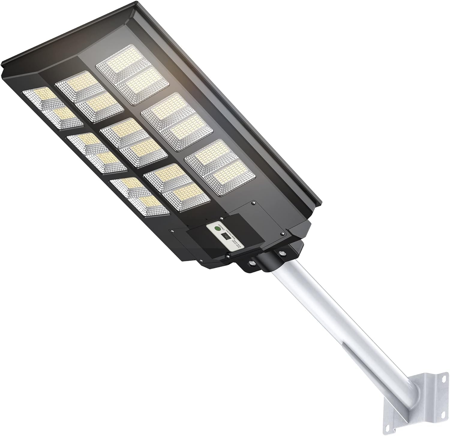 1000W Solar Street Lights Outdoor - 7000K LED Solar Parking Lot Lights with Motion Sensor, Dusk to Dawn, IP66 Waterproof, Commercial Grade for Driveway, Garden, Pathway, and Backyard Lighting