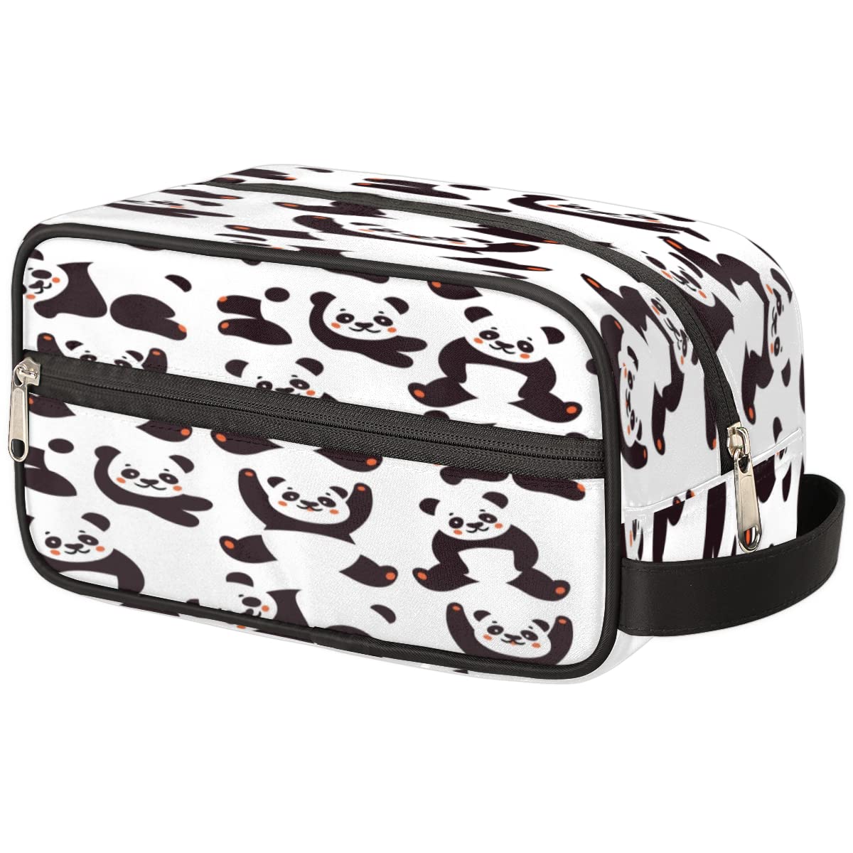 Cute Panda Toiletry Bag for Women & Men - Waterproof Travel Makeup Pouch & Shaving Dopp Kit Organizer - Perfect for Gym, Camping, Business Trips & Vacation Accessories Storage